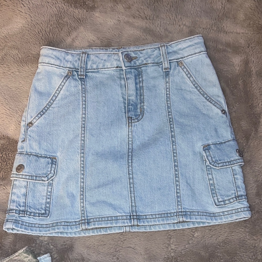 Cat & Jack Light Blue Cargo Skirt